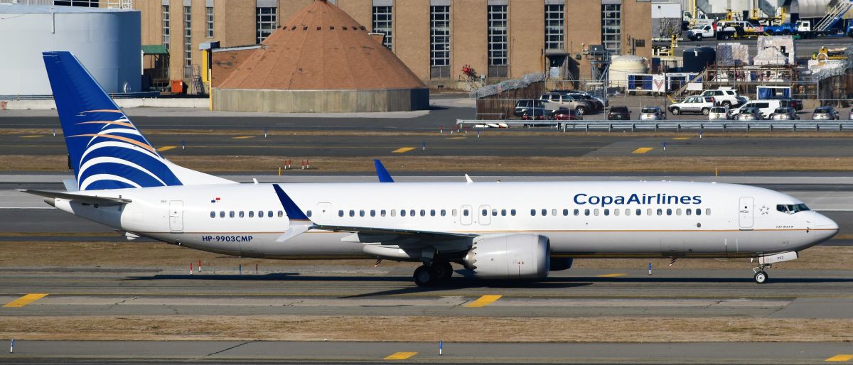 Copa Airlines Boeing 737 MAX 9 HP-9903CMP taxiing at New York JFK after a flight from Panama